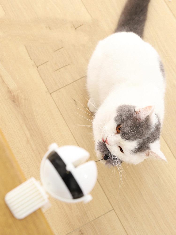 Interactive Smart Cat Toy With Electric Automatic Lifting Motion